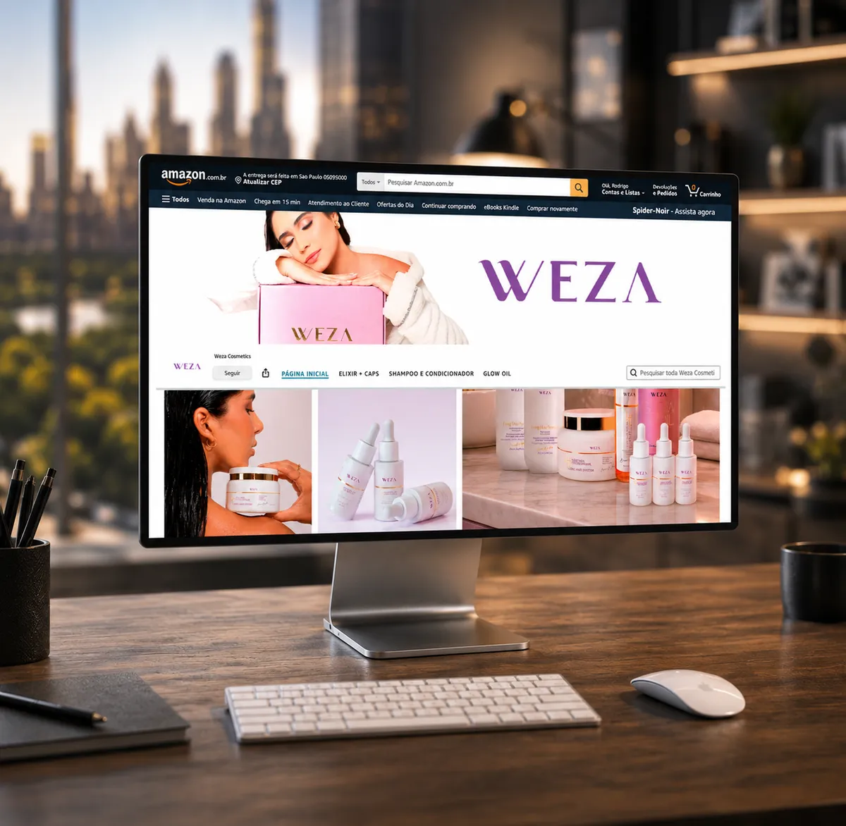 Exemplo de Brand Store de marca na Amazon criada pela Way Brand